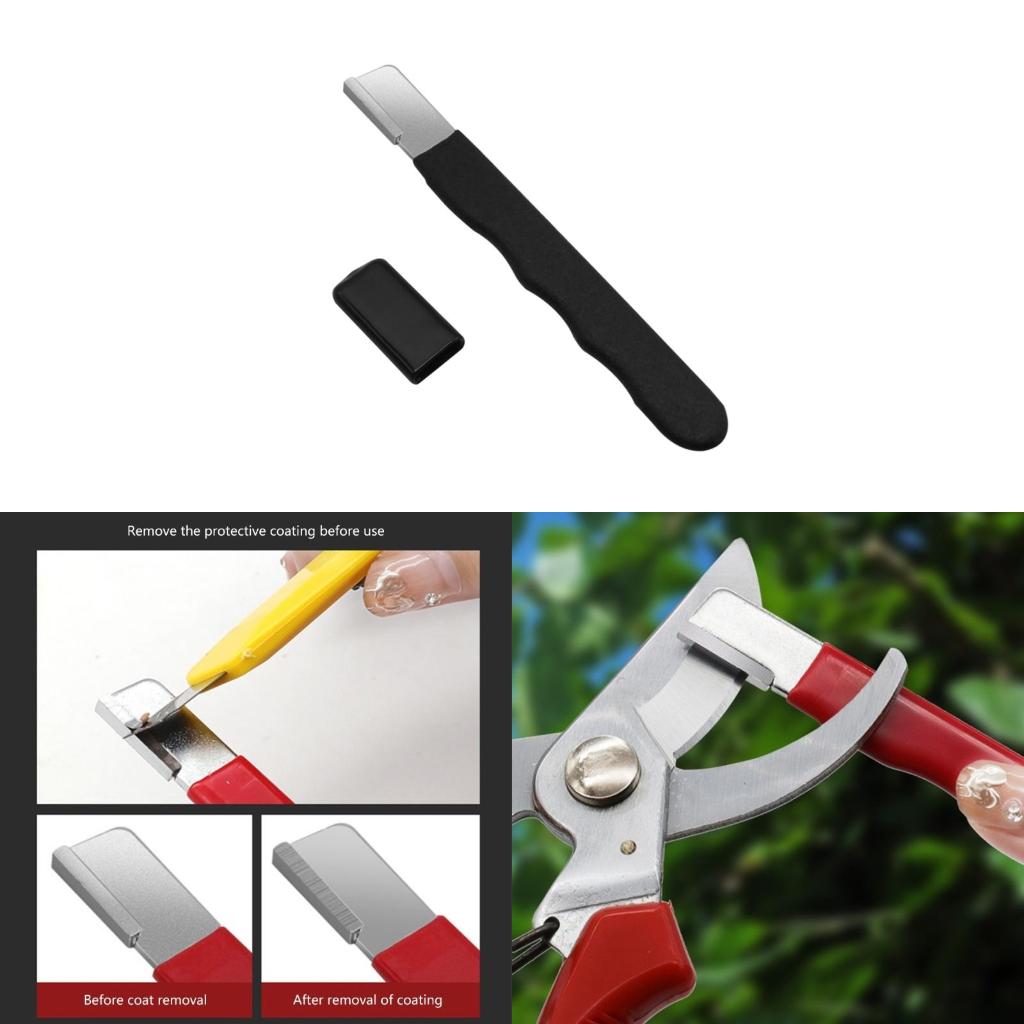 Gardening Tools Description - Shears Scissor Sharpener Alloy Material Sharpening