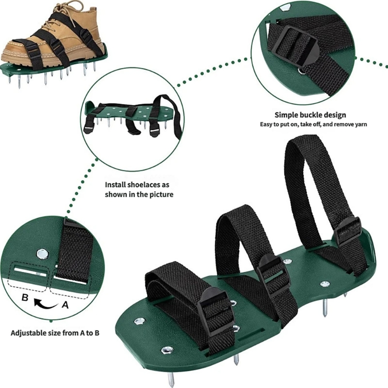 Grass Aerator Shoes with Adjus - Gardening Tools Description review and price