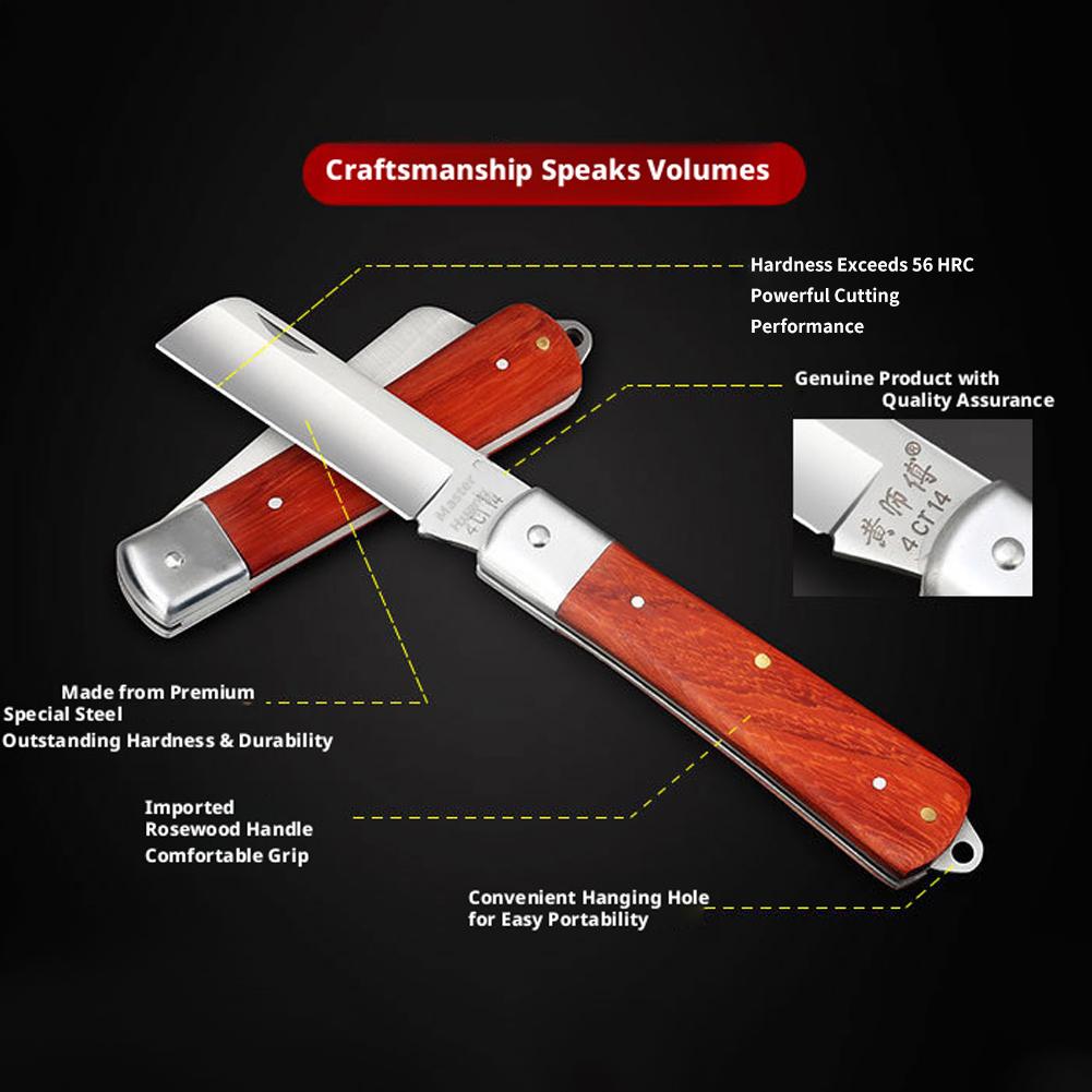 Folding Grafting Knife With Wo - Gardening Tools Knife review and price
