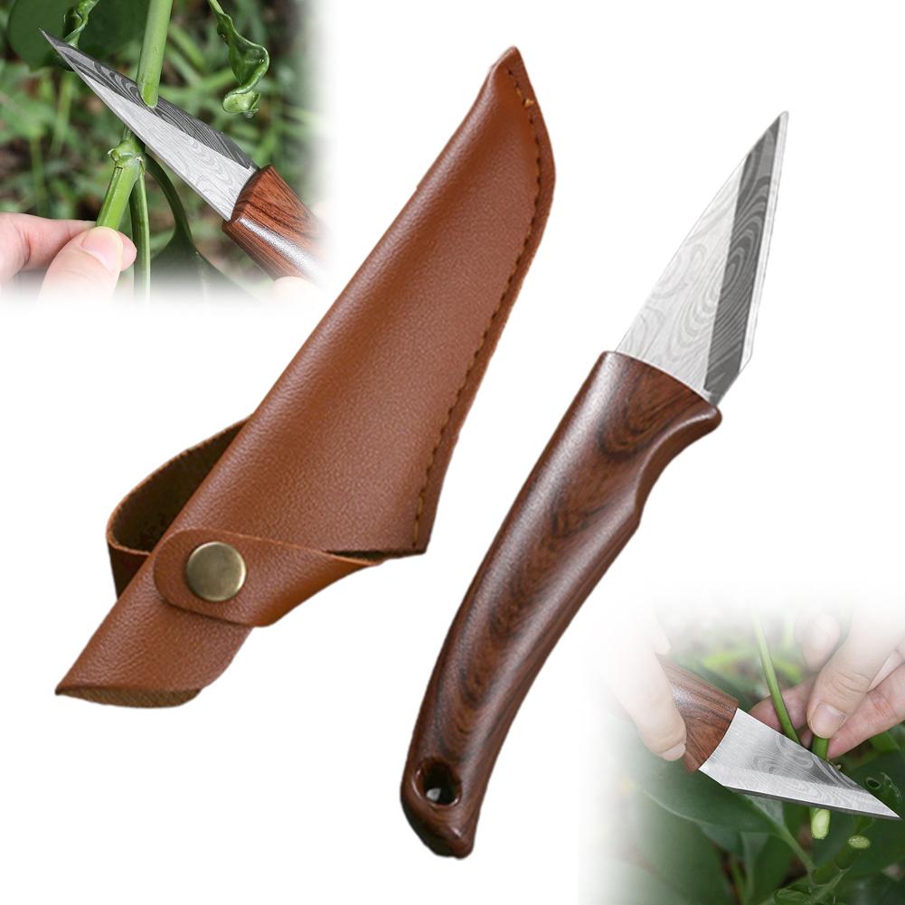 Wooden Handle Grafting Knife w - Gardening Tools Knife review and price