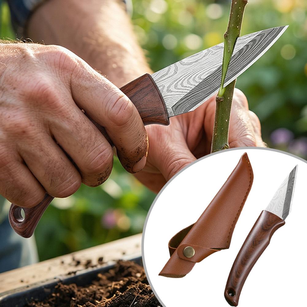 Wooden Handle Grafting Knife w - Gardening Tools Knife review and price