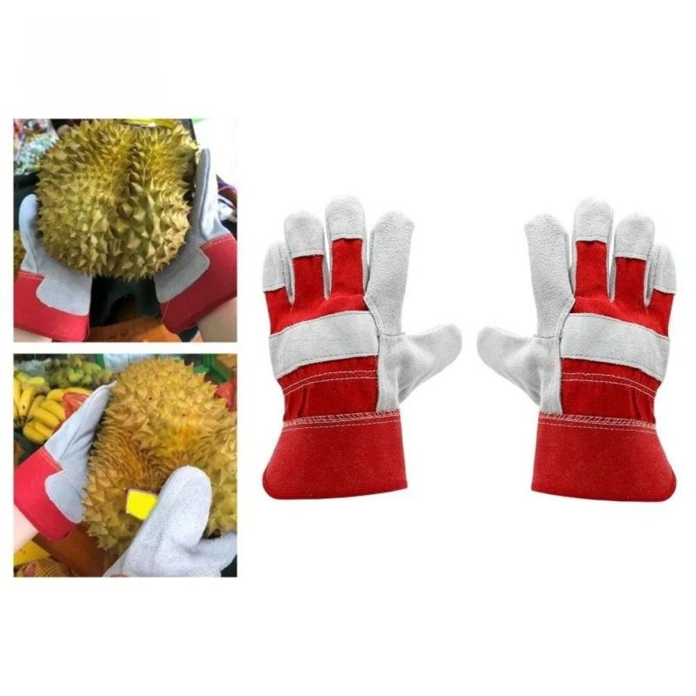 Cowhide Leather Gardening Glov - Garden Gloves Thorn Proof review and price