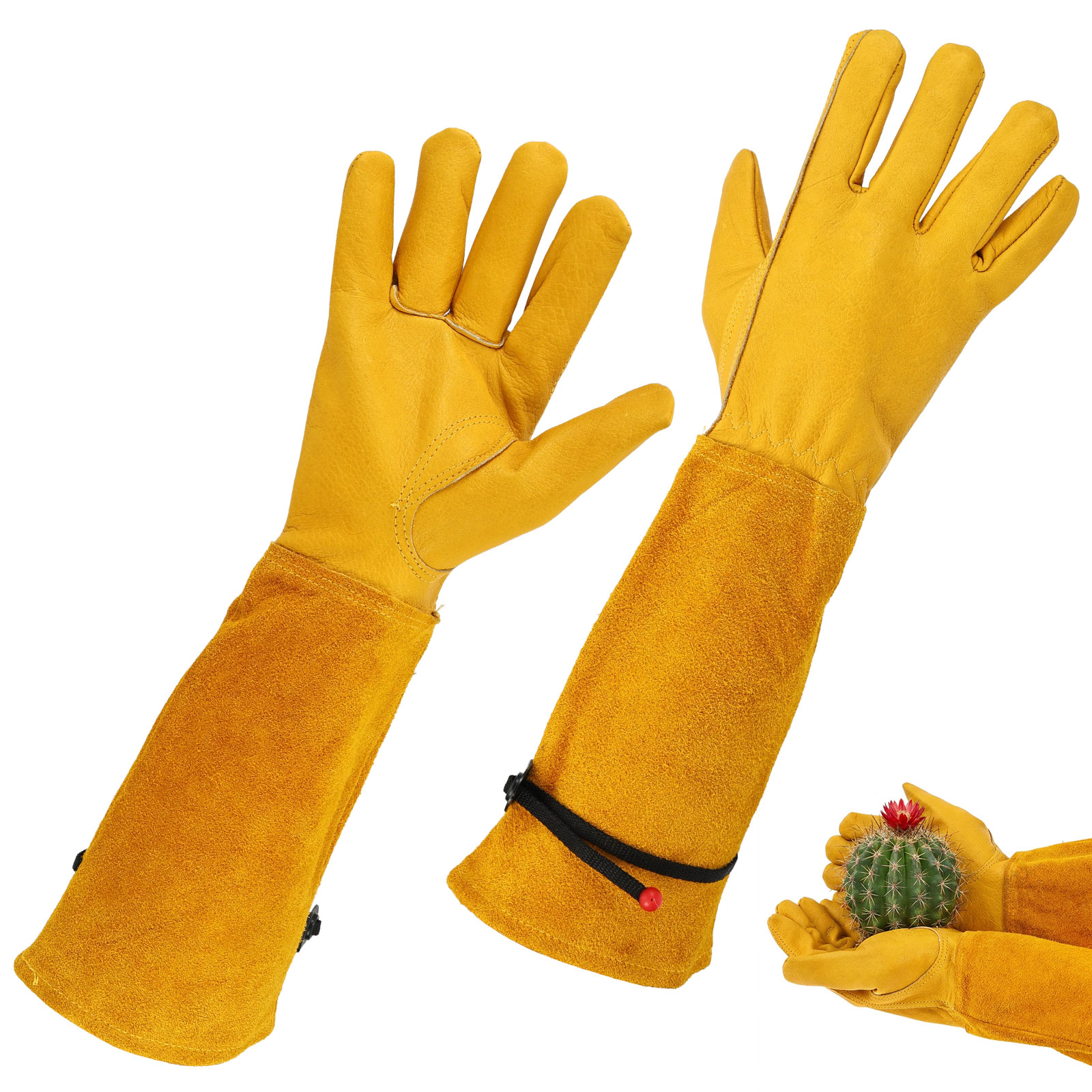 Long Gardening Gloves Leather  - Garden Gloves Thorn Proof review and price
